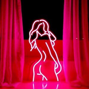 Goddess/Boss Lady Neon Pink LED Light Wall Decor